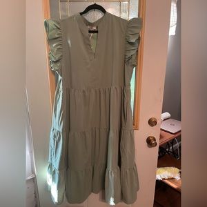Dress new green 2x